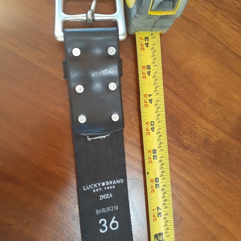 Black Leather Lucky Brand belt size 36